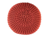 Robert - zitpoef - terracotta - 100% gerecycled kunststof - ø55cm