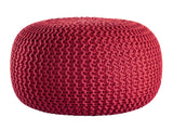 Richard - Sitzpouf - gestrickt - 100 % recycelter Kunststoff - Ø55cm