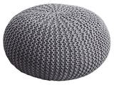 William - zitpouf - grijs - 100% gerecycled kunststof - Ø 55cm