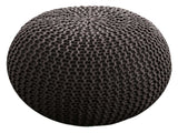 Olivia – Sitzpouf – gestrickt – 100 % recycelter Kunststoff – Ø 55 cm