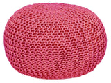 Charlotte - zitpoef - roze - gerecycled kunststof - Ø 55cm