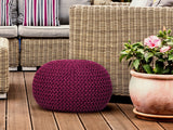 Robert - zitpouf - bordeaux - gerecycled plastic - Ø 55cm