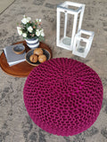 Robert - zitpouf - bordeaux - gerecycled plastic - Ø 55cm