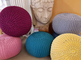 Robert - zitpouf - bordeaux - gerecycled plastic - Ø 55cm