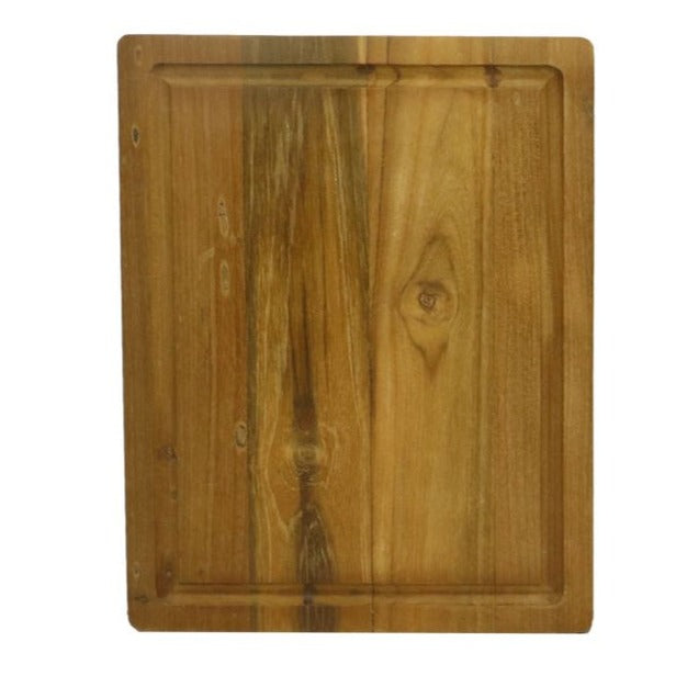 Naturel Snijplank van Wood Selections: Een unieke mix van oud teakhout, stijlvol en functioneel in de keuken en als decoratie.