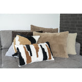 De Boer - kussen - bruin bouclé - polyester en katoen - 45x60 cm