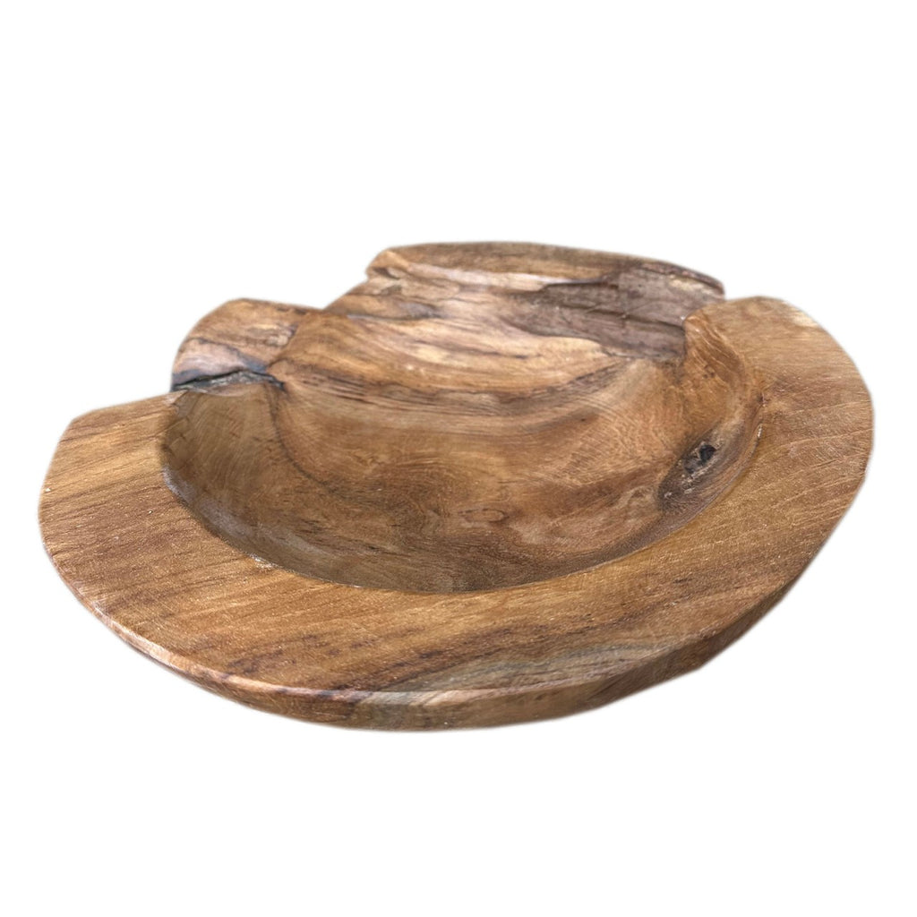 Michael - Teakholz Schaal - Natuurlijk - Teakhout - Ø 25 cm