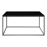 Robinson - salontafel - zwart - staal en spaanplaat - 90x60x45 cm
