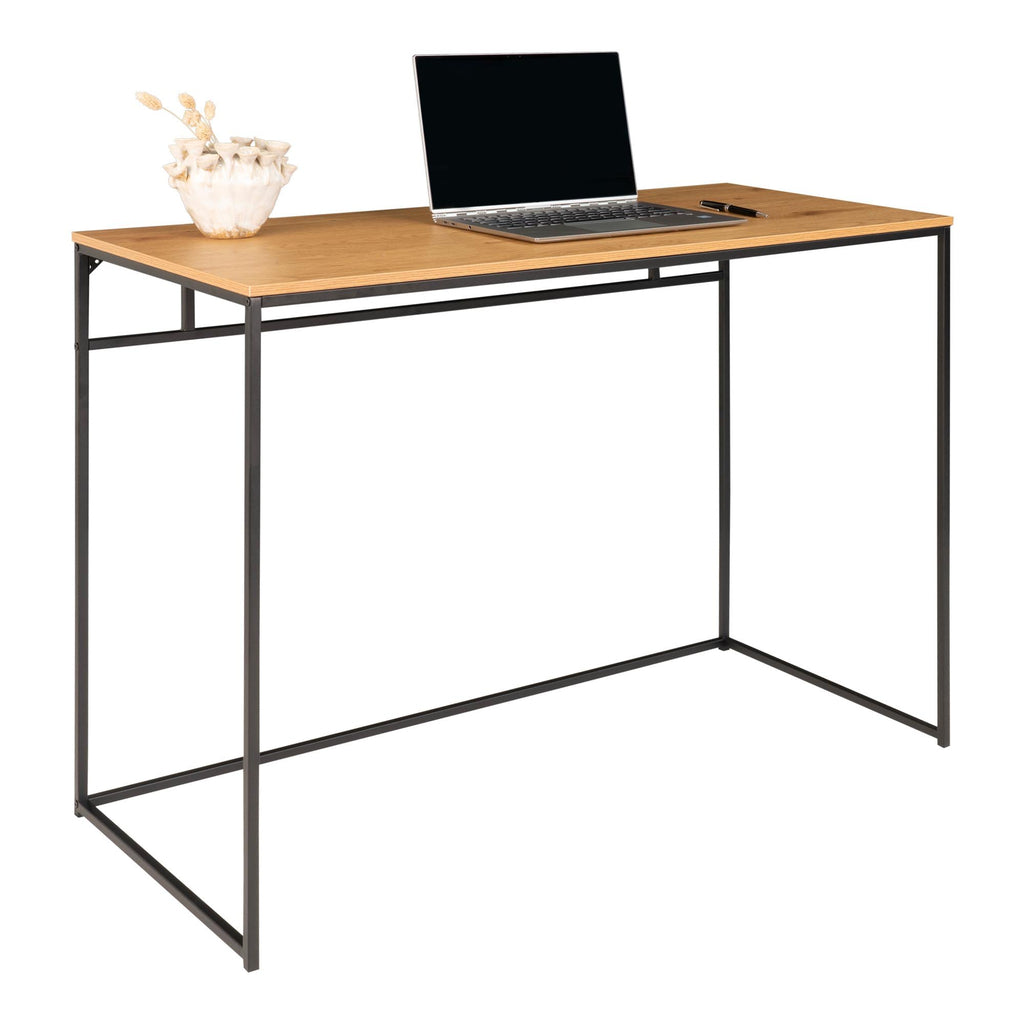 Van Leeuwen - bureau - naturel - staal en eikenhout - 100x45x75 cm