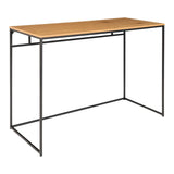 Van Leeuwen - bureau - naturel - staal en eikenhout - 100x45x75 cm