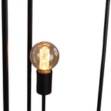 Trendy Verlichting - Vloerlamp Fremont, strak zwart frame, 12 maanden garantie, verrijk je ruimte met stijlvolle WoodSelections lamp.