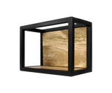Wandbox Levels - 35x25 cm - mangohout/ijzer