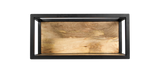 Wandbox Levels - 55x25 cm - mangohout/ijzer