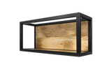 Wandbox Levels - 55x25 cm - mangohout/ijzer