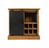 Wijnkast Blackburn - 90x90 cm - reclaimed teak