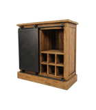 Wijnkast Blackburn - 90x90 cm - reclaimed teak