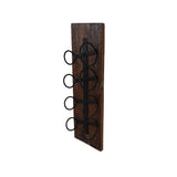 Optimaliseer je ruimte met dit wand-wijnrek dat niet alleen functioneel is maar ook een decoratieve touch toevoegt, waardoor het een waardevolle aanvulling wordt op elke kamer.