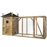 Konijnenhok hooiberg Eline XL Voldux - houten Konijnenhok hooiberg voor buiten die lang mee gaat tot wel 10 tot 15 jaar - hout in stijl