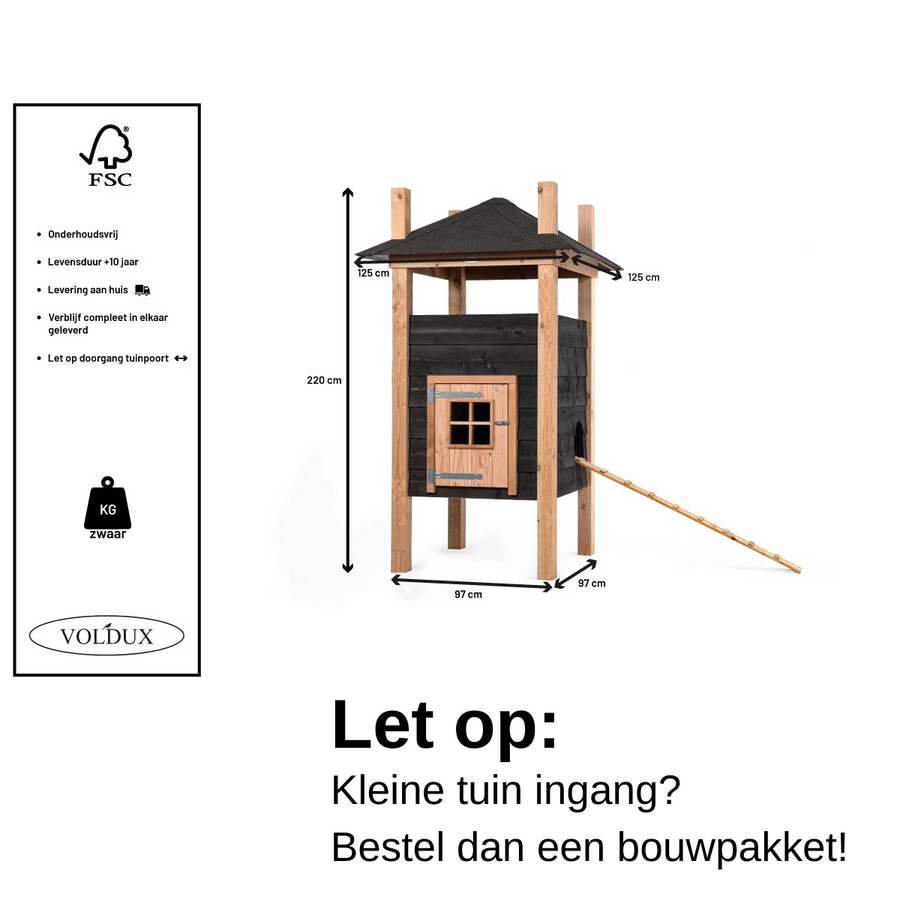 Maattekening Konijnenhok Teun