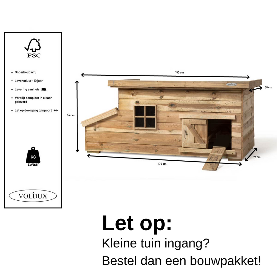 Maattekening Konijnenhok Fenne