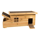 Kippenhok Fenne met raampje - kippen box - Hout in Stijl