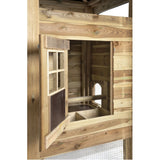 Kippenhok Floor XL hooiberg - met zitstok en legnest - Hout in Stijl