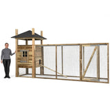 Kippenhok Floor XL Hooiberg - houten kippenhok voor buiten - Hout in Stijl