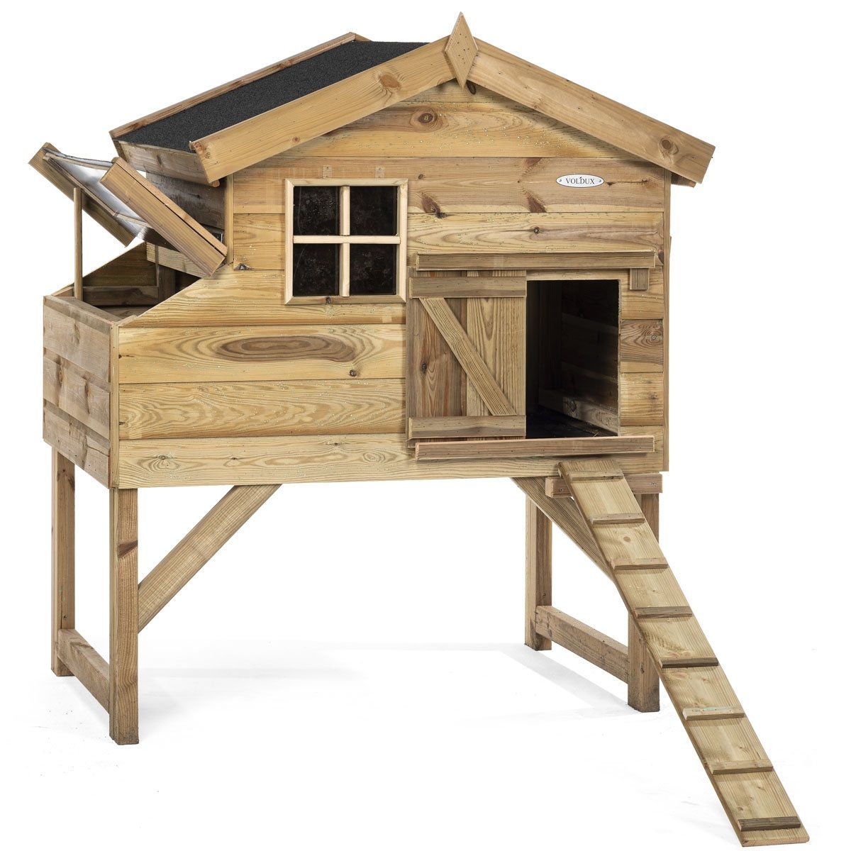 Kippenhok Jasper kippenhuis -met kippentrap en zitstok - Hout in Stijl