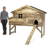 Kippenhok Jasper XL Voldux - houten kippenhok voor buiten - Hout in Stijl